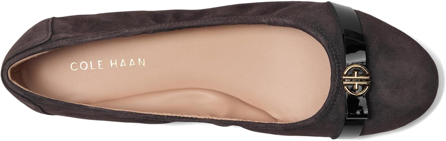imageCole Haan Womens Tova Bow BalletDark Chocolate Suede