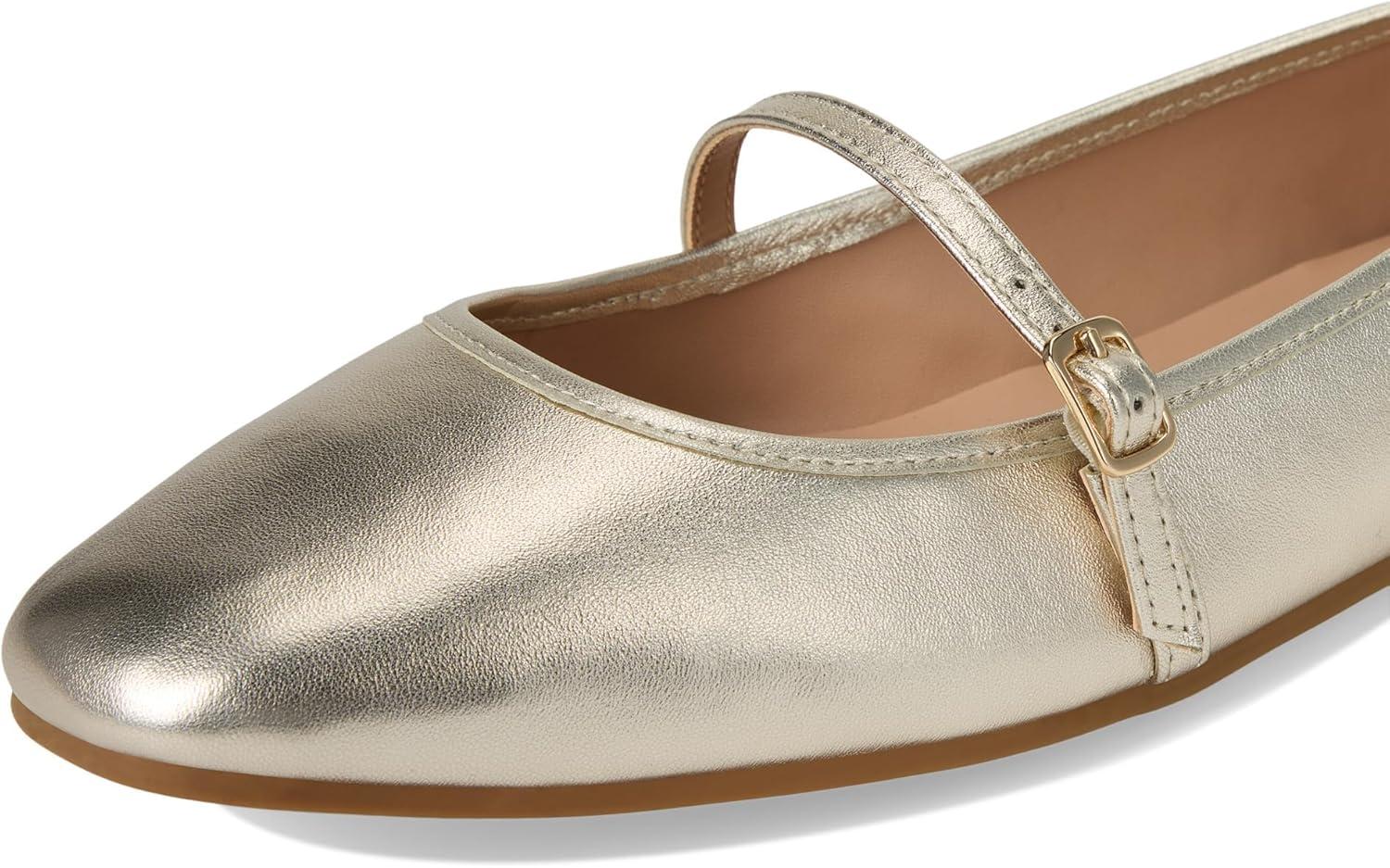 imageCole Haan Womens Yelena Mary JaneSoft Gold Leather
