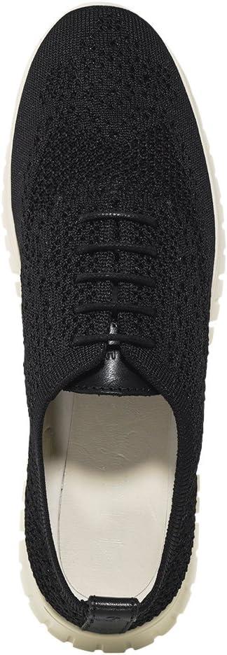 imageCole Haan Womens ZEROGRAND Stitchlite OxfordBlack KnitLeatherIvory