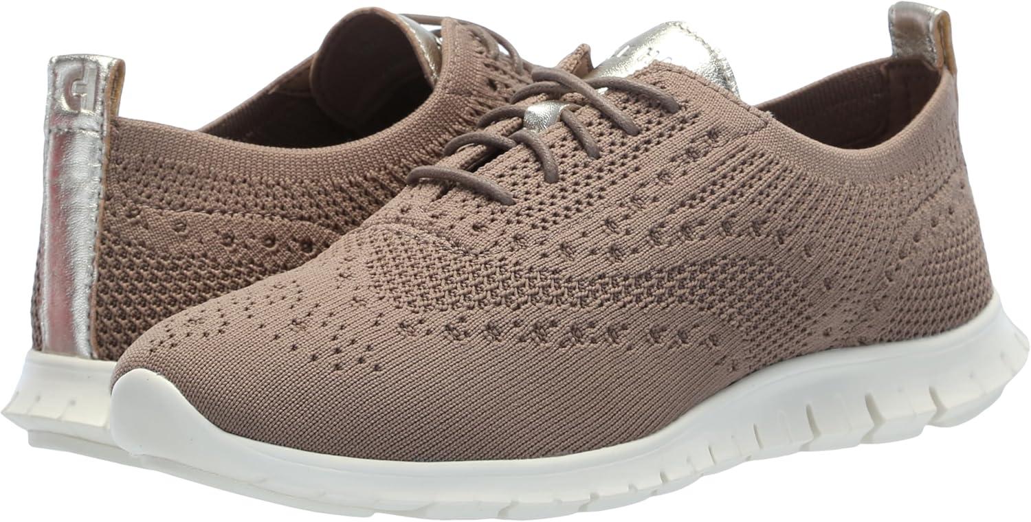imageCole Haan Womens ZEROGRAND Stitchlite OxfordIrish Coffee KnitGold
