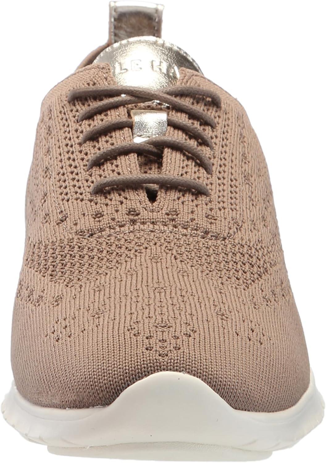 imageCole Haan Womens ZEROGRAND Stitchlite OxfordIrish Coffee KnitGold