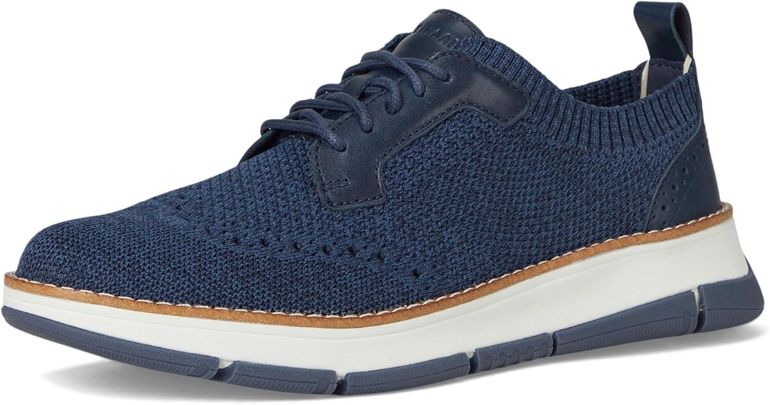 imageCole Haan Womens Zerogrand Rella StitchliteNavy Blazer and Big Dipper KnitLeatherWhite