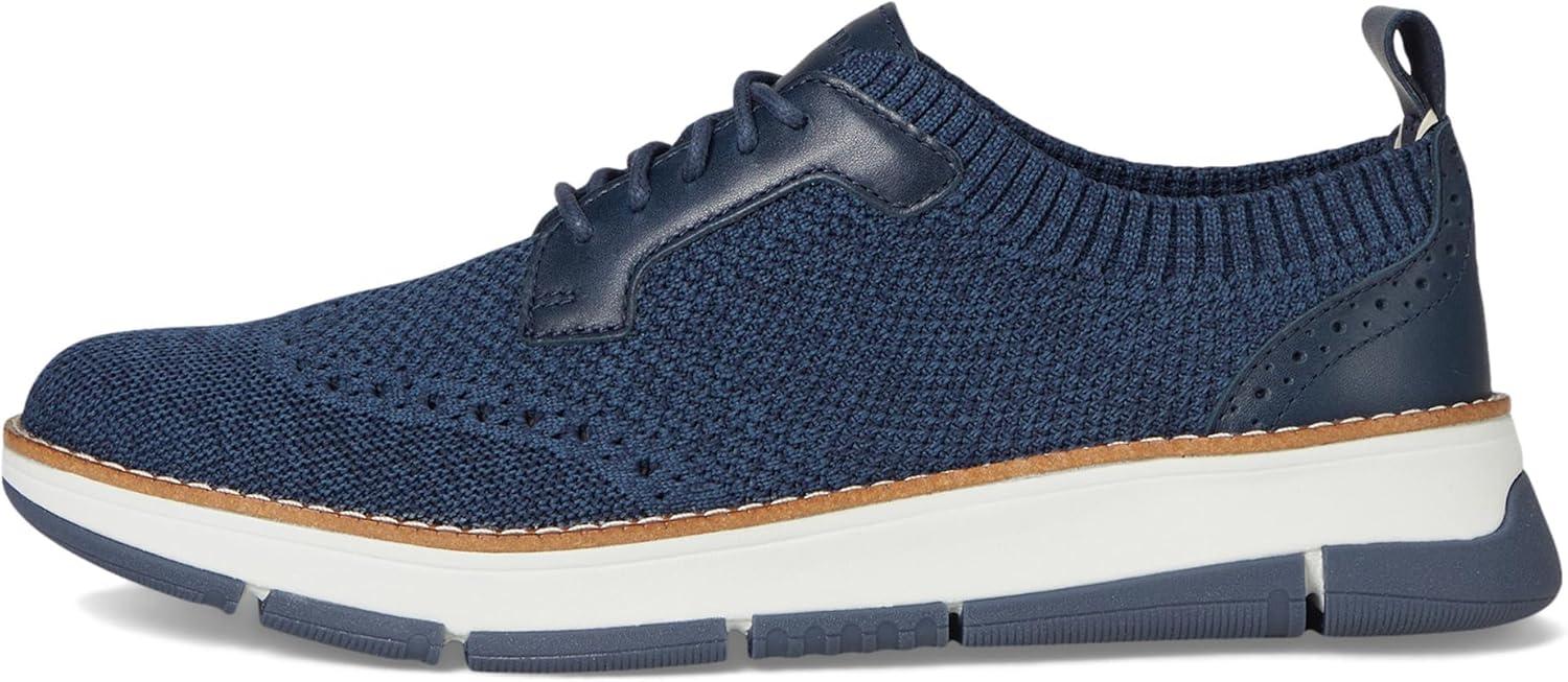 imageCole Haan Womens Zerogrand Rella StitchliteNavy Blazer and Big Dipper KnitLeatherWhite