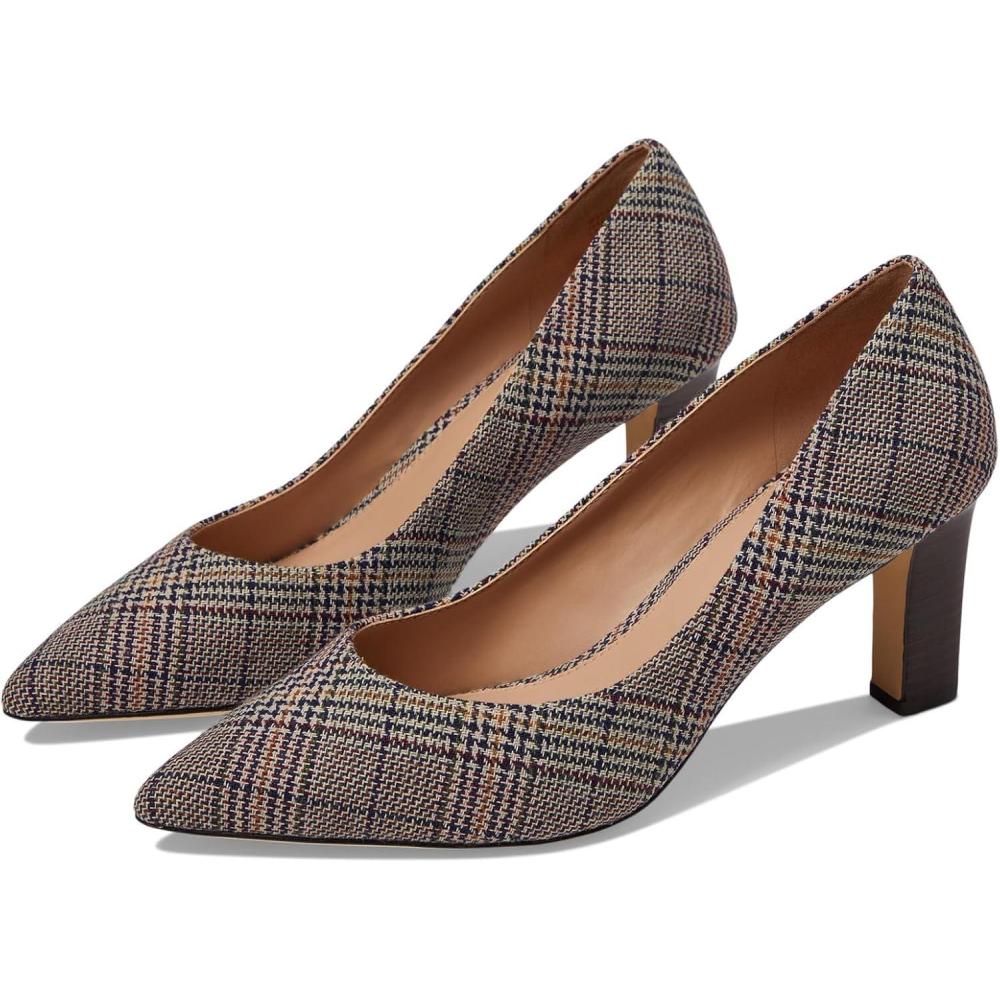imageCole Haan Womens 75mm High Heel MylahMulti Plaid Textile