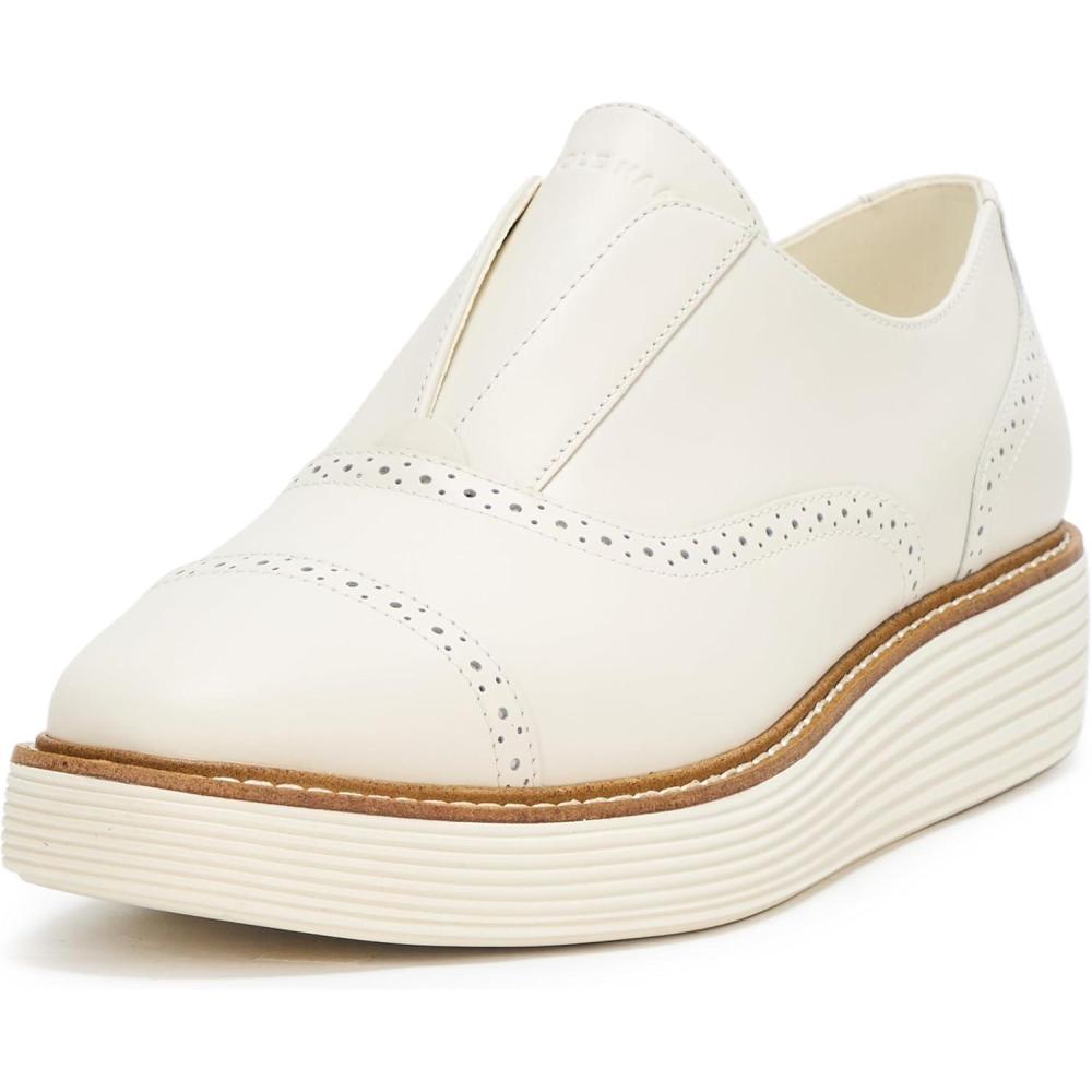 imageCole Haan Womens Originalgrand Platform LacelessIvoryIvoryIvory