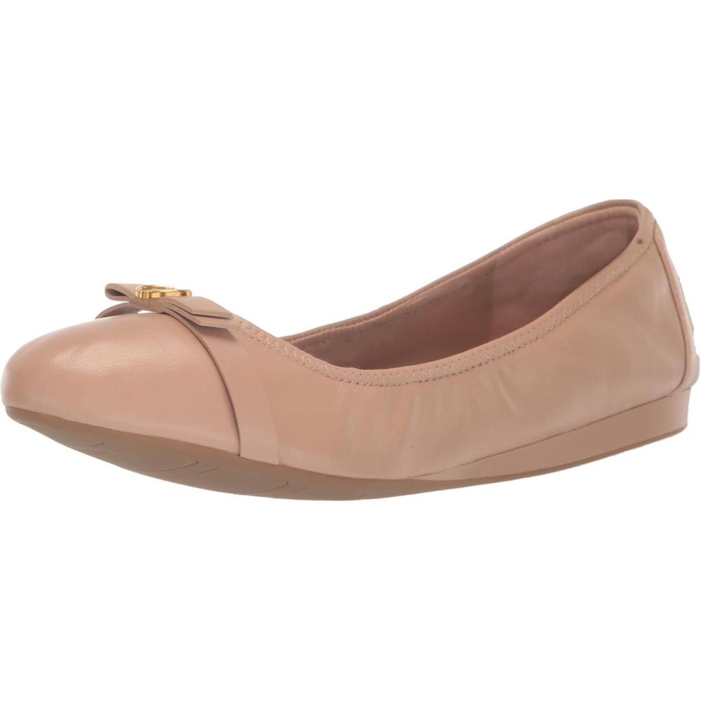 imageCole Haan Womens Tova Bow BalletBrush Leather