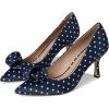 Navy/White Polka Dot Print Textile