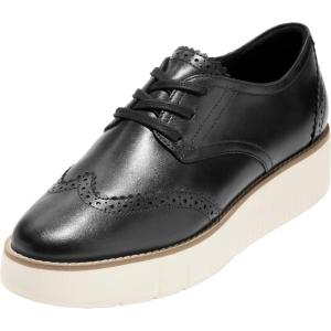 Cole Haan Women’s Grand City Platform Oxford Shoes(Black/Ivory)