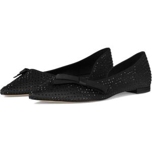 Cole Haan Womens Noella Bow Skimmer(Black Satin)