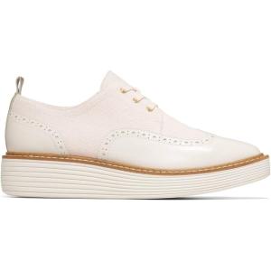 Cole Haan Womens Originalgrand Platform Wingtip(Hemp/Ivory – Earth)