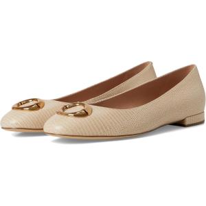 Cole Haan Women’s Skylar Ballets, Oat Lizard Print Leather, 8-B US