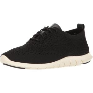 Cole Haan Women’s ZEROGRAND Stitchlite Oxford(Black Knit/Leather/Ivory)