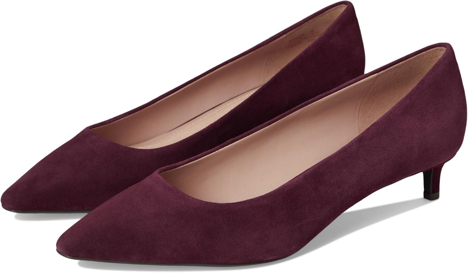 imageCole Haan Womens 35mm High Heel Goto JocelynBlack Garnet SuedeWhite