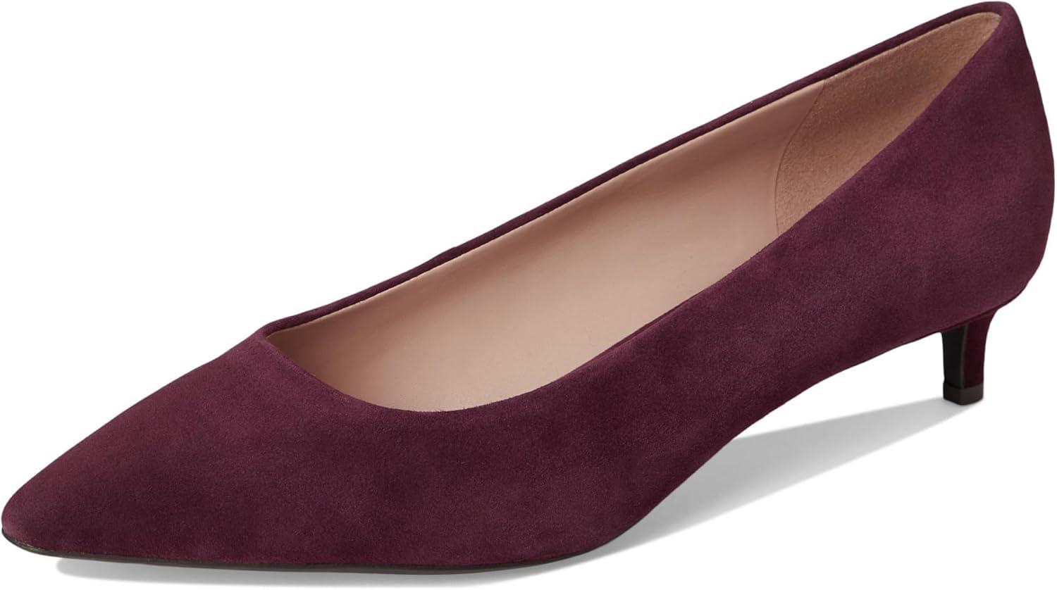 imageCole Haan Womens 35mm High Heel Goto JocelynBlack Garnet SuedeWhite