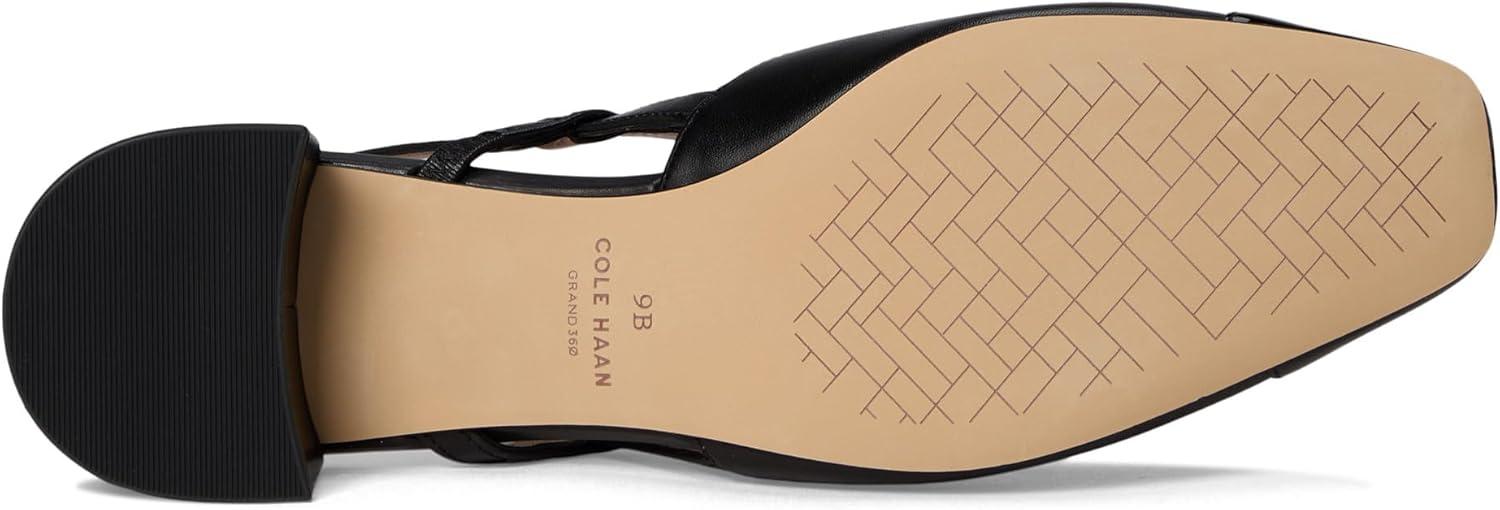 imageCole Haan Womens 35mm High Heel Pella Block Heel SlingbackBlack LtrBlack Patent