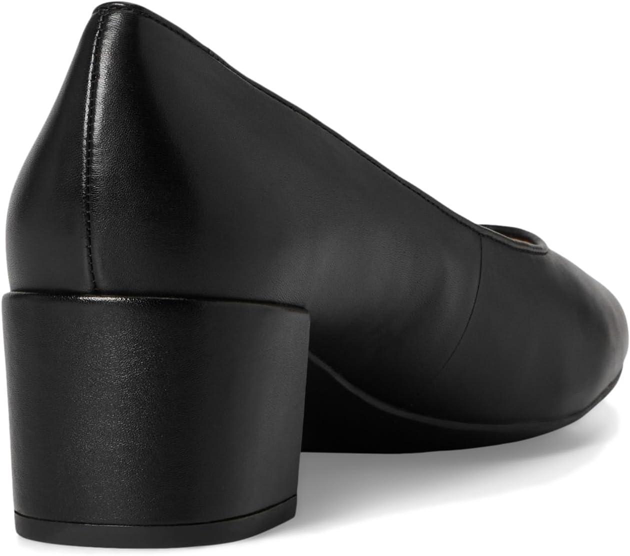 imageCole Haan Womens 45mm High Heel Goto Shayla Block HeelBlack Leather