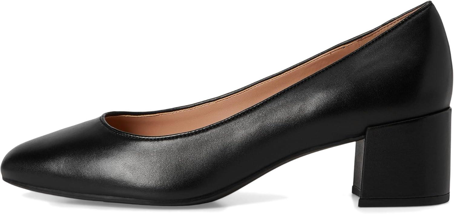 imageCole Haan Womens 45mm High Heel Goto Shayla Block HeelBlack Leather