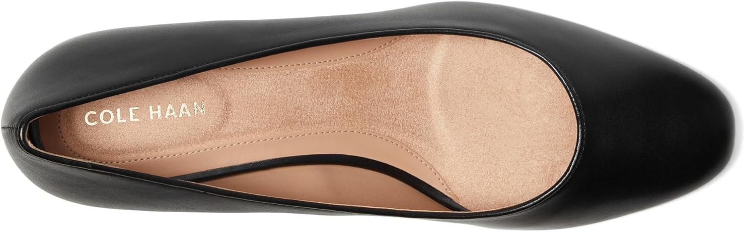 imageCole Haan Womens 45mm High Heel Goto Shayla Block HeelBlack Leather