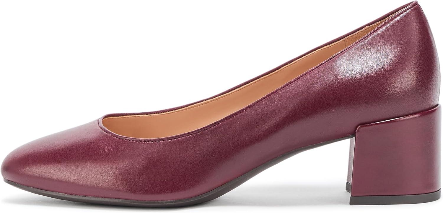 imageCole Haan Womens 45mm High Heel Goto Shayla Block HeelCh Black Garnet Ltr