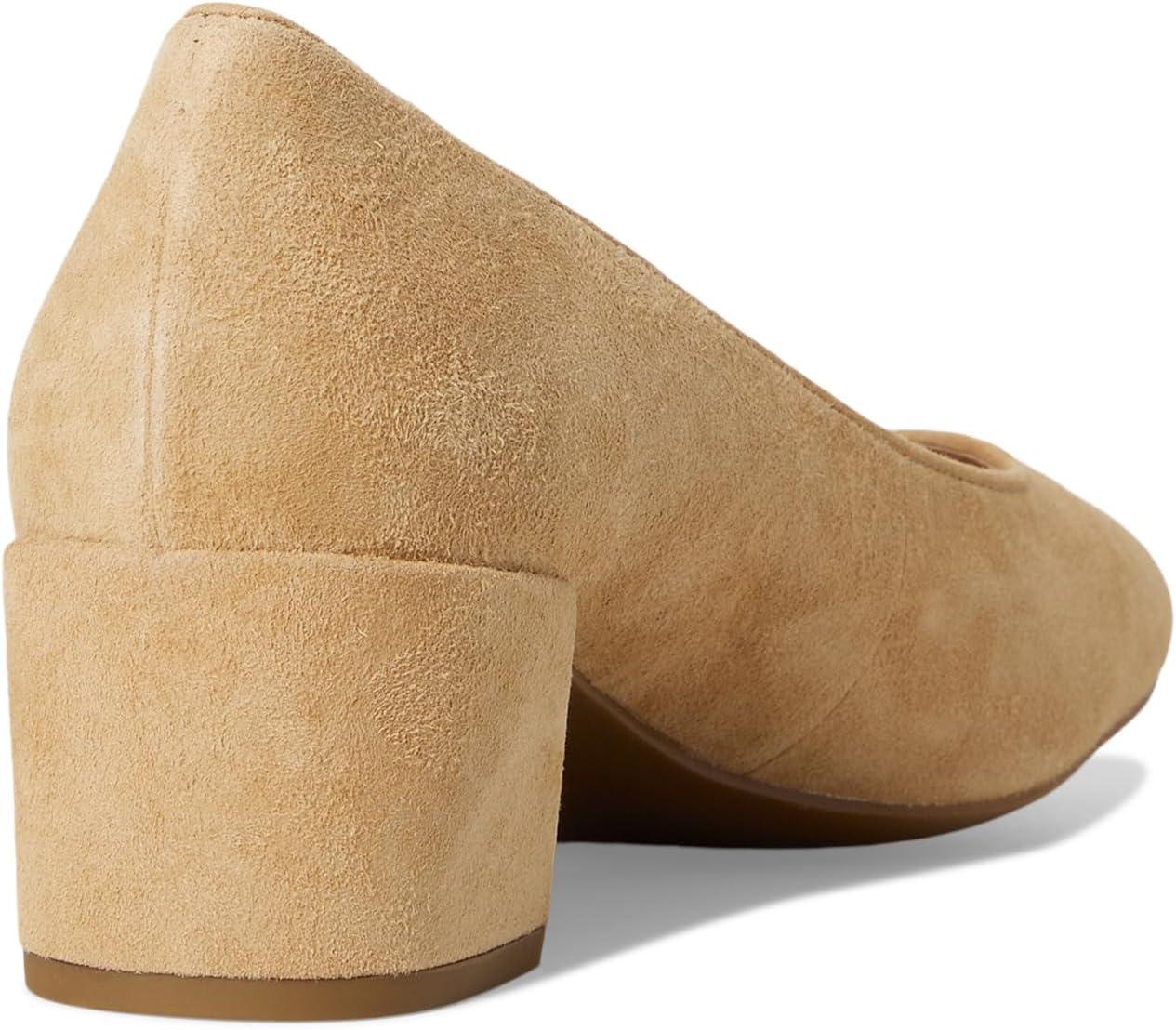imageCole Haan Womens 45mm High Heel Goto Shayla Block HeelTuscan Sand Suede