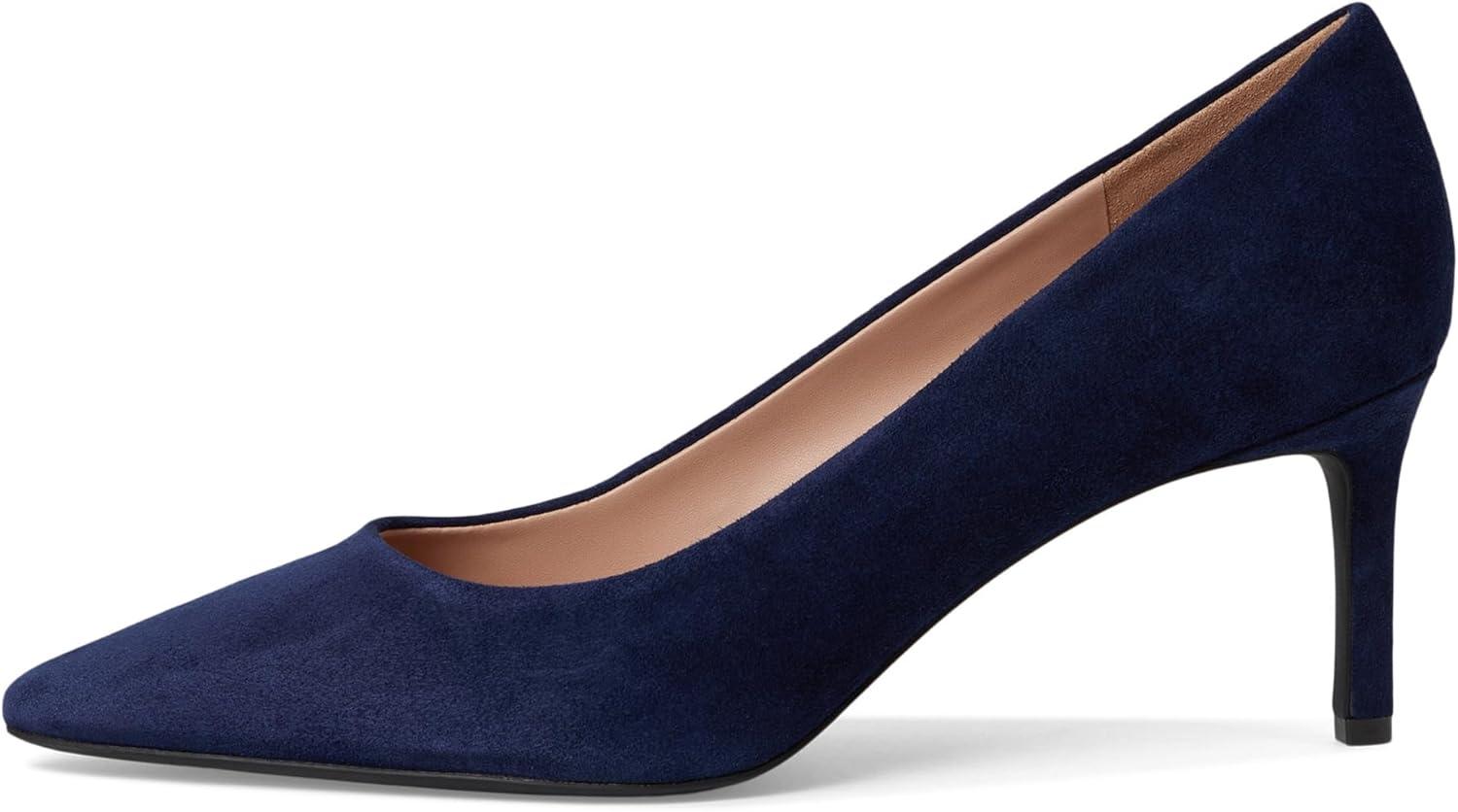 imageCole Haan Womens 65mm High Heel Goto JaneyMidnight Moon SuedeRaven