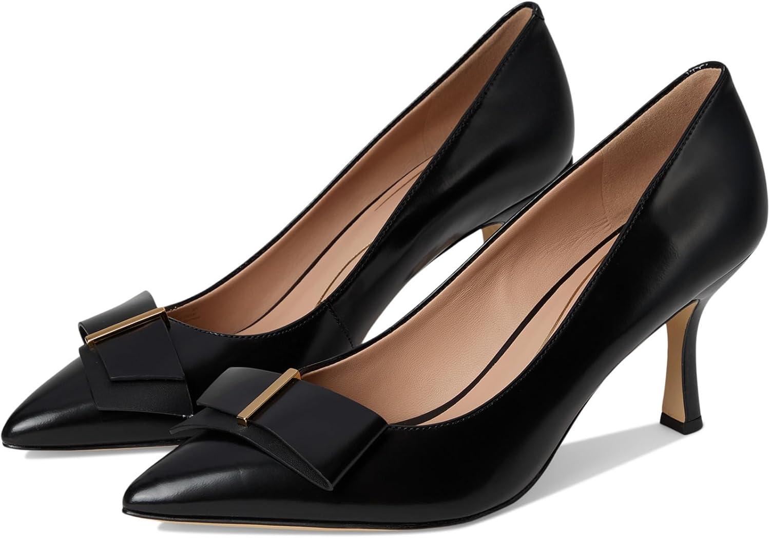 imageCole Haan Womens 75mm High Heel Felicia BowBlack Box Ltr