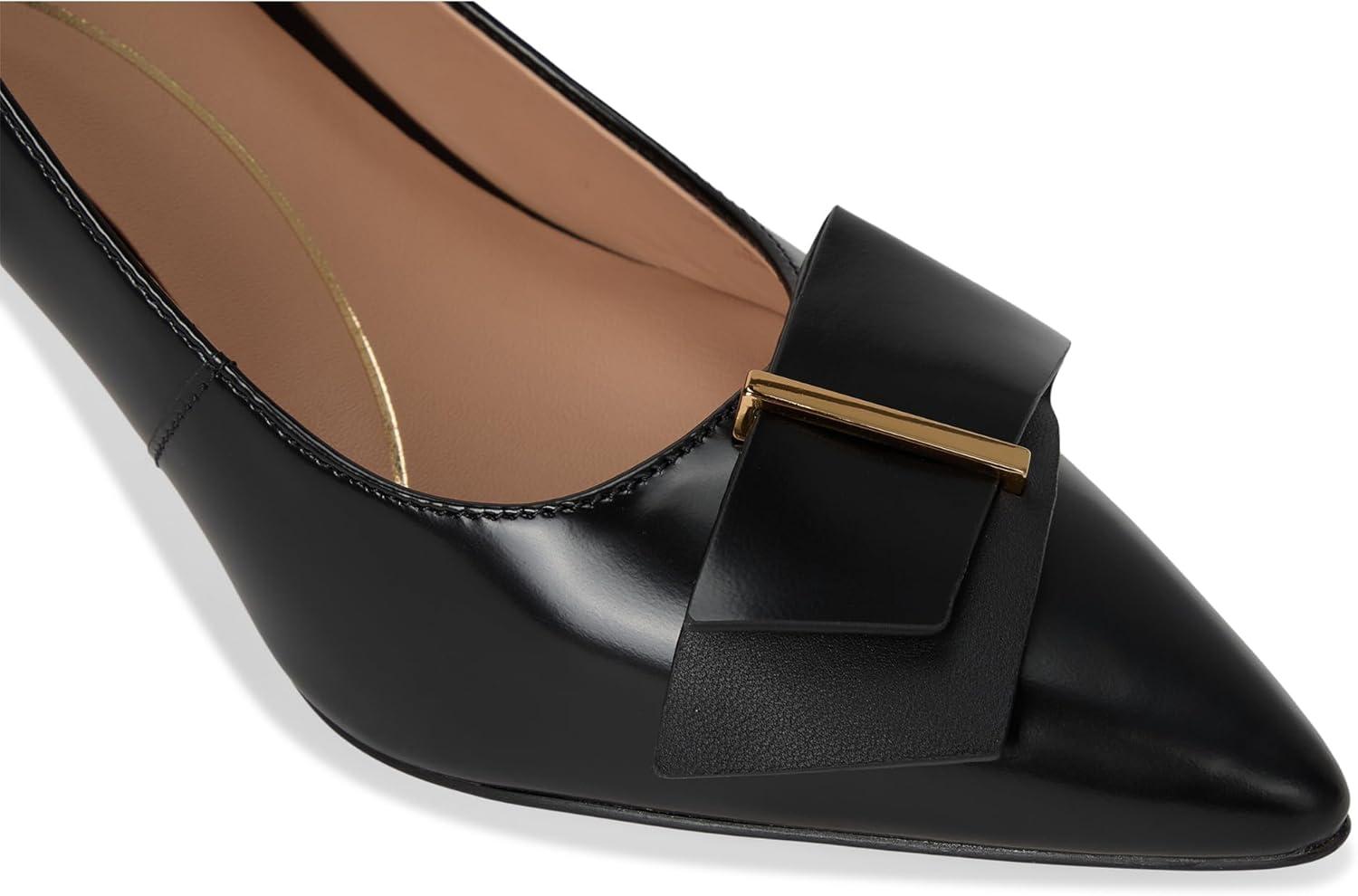 imageCole Haan Womens 75mm High Heel Felicia BowBlack Box Ltr