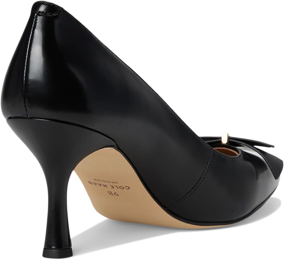 imageCole Haan Womens 75mm High Heel Felicia BowBlack Box Ltr