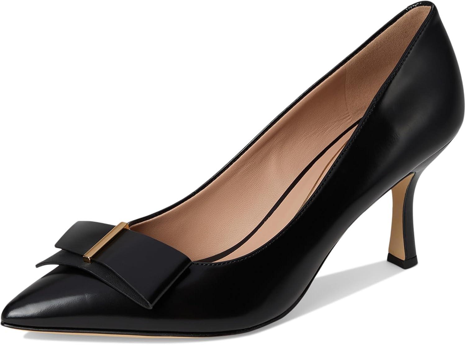 imageCole Haan Womens 75mm High Heel Felicia BowBlack Box Ltr