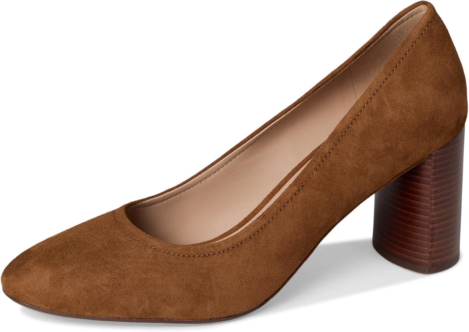 imageCole Haan Womens Nella Block HeelTobacco Suede