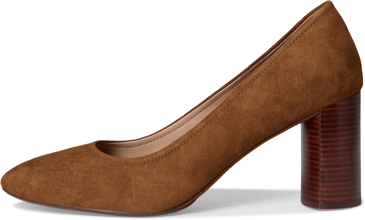 imageCole Haan Womens Nella Block HeelTobacco Suede