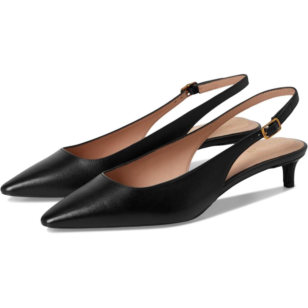imageCole Haan Womens 35mm High Heel Goto Jocelyn SlingbackBlack Leather