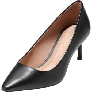 Cole Haan Womens 65mm High Heel Go-to Janey(Black Leather)