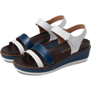 Cole Haan womens Originalgrand Peyton Flatform(Optic White/Blue Wing Teal)