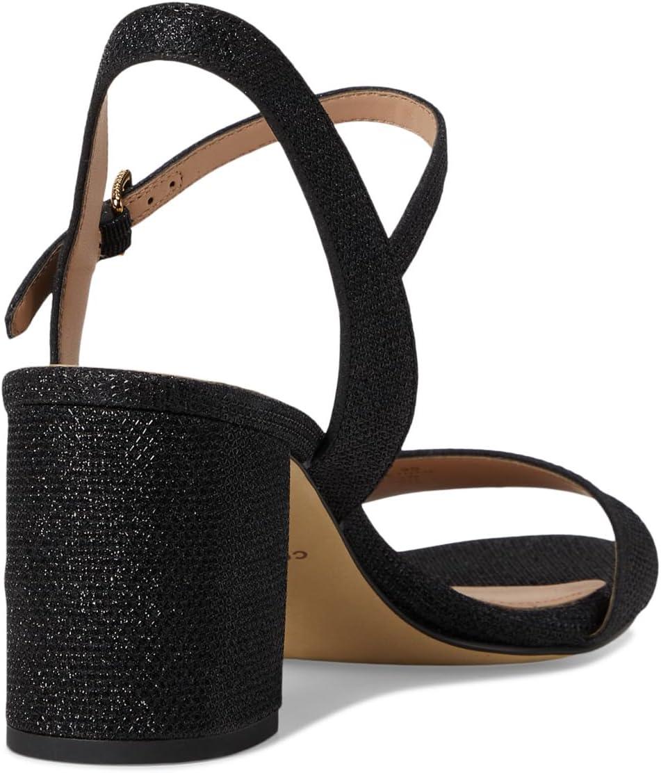 imageCole Haan Womens Josie Block Heel SandalBlack Glitter Mesh