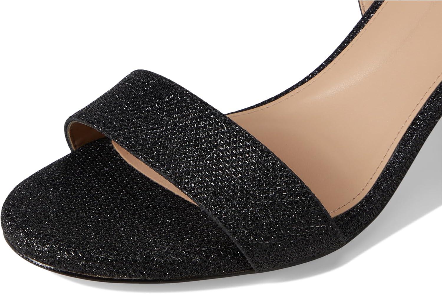 imageCole Haan Womens Josie Block Heel SandalBlack Glitter Mesh