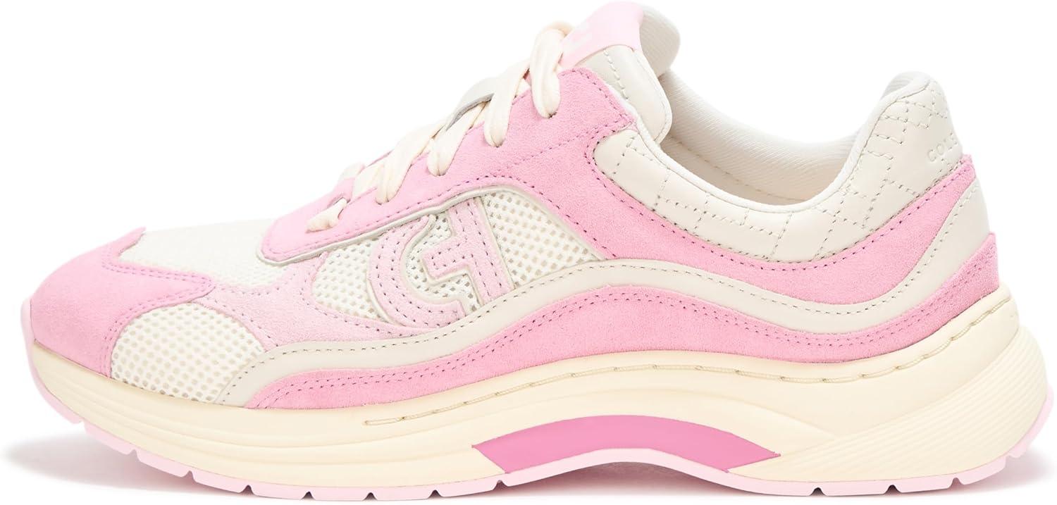 imageCole Haan Womens Grandpro Eleeana RunnerIvory LtrMoonlight Mauve SdeCherry Blossom Sde