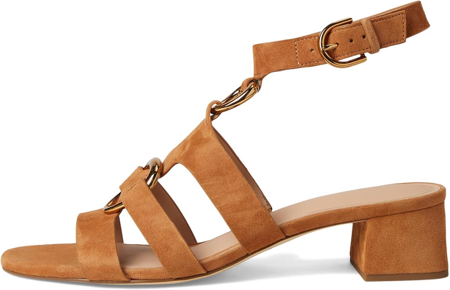 imageCole Haan Womens Lyanna Link Ankle StrapDk Caramel Sde