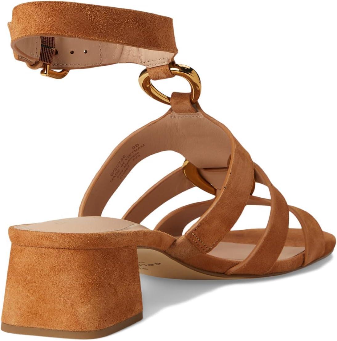 imageCole Haan Womens Lyanna Link Ankle StrapDk Caramel Sde