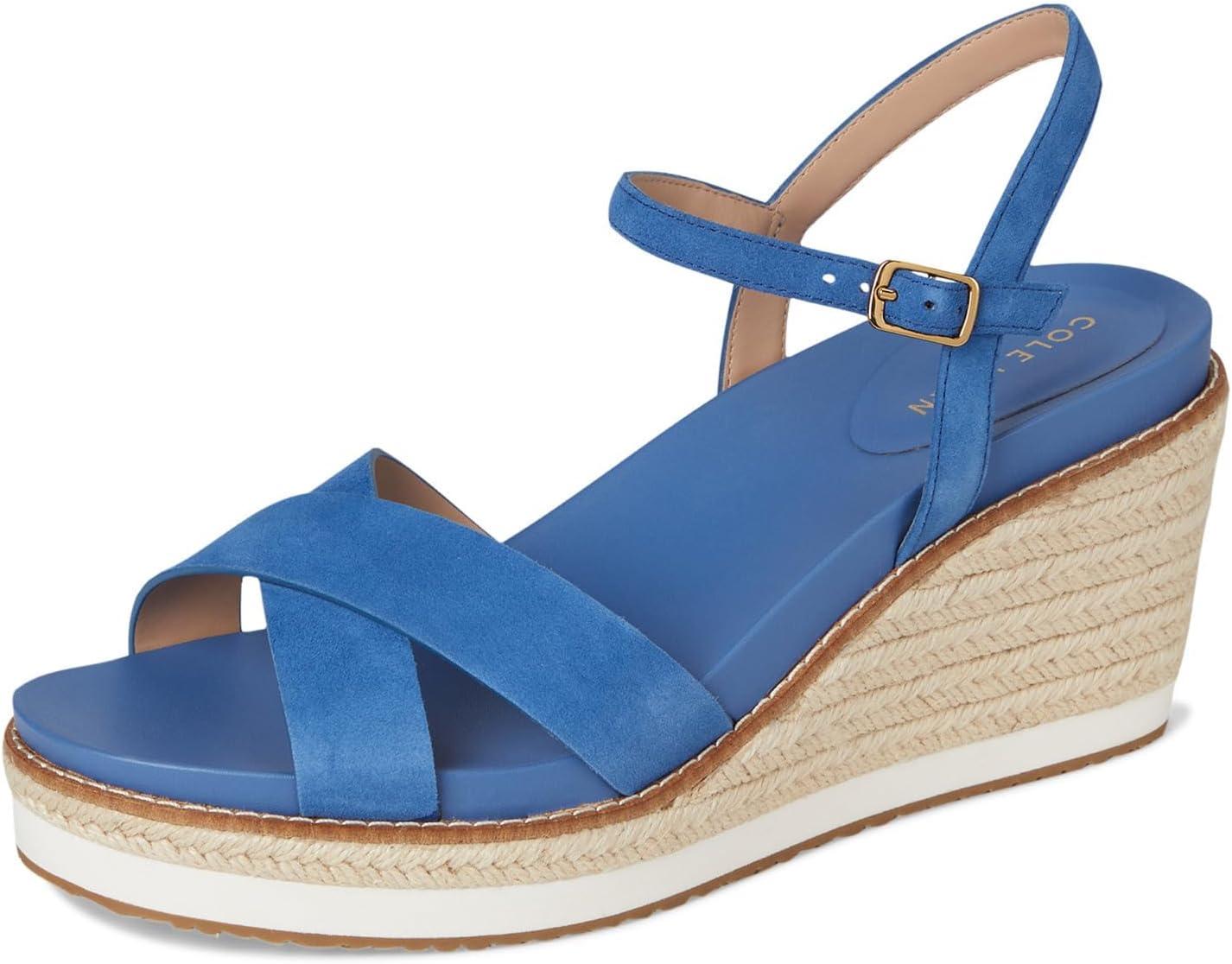 imageCole Haan womens Cloudfeel Silvee EspadrilleDutch Blue Suede
