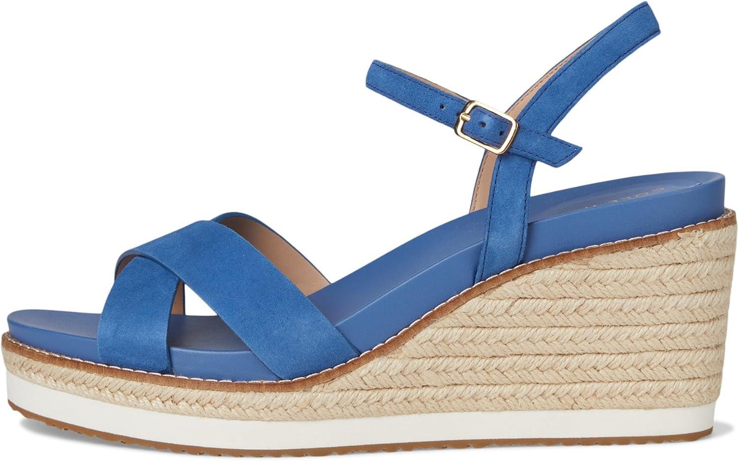 imageCole Haan womens Cloudfeel Silvee EspadrilleDutch Blue Suede
