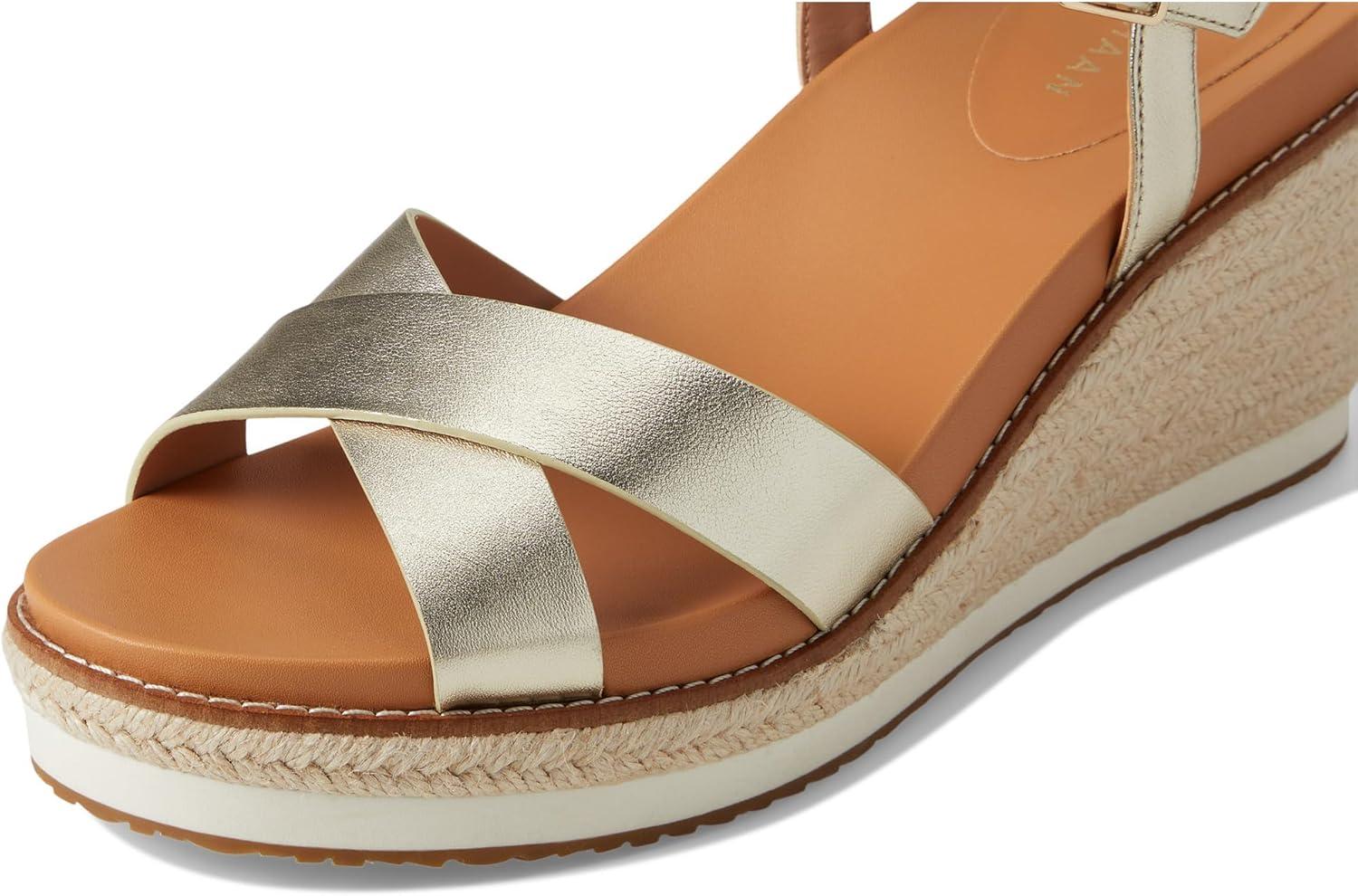 imageCole Haan womens Cloudfeel Silvee EspadrilleSoft Gold Leather