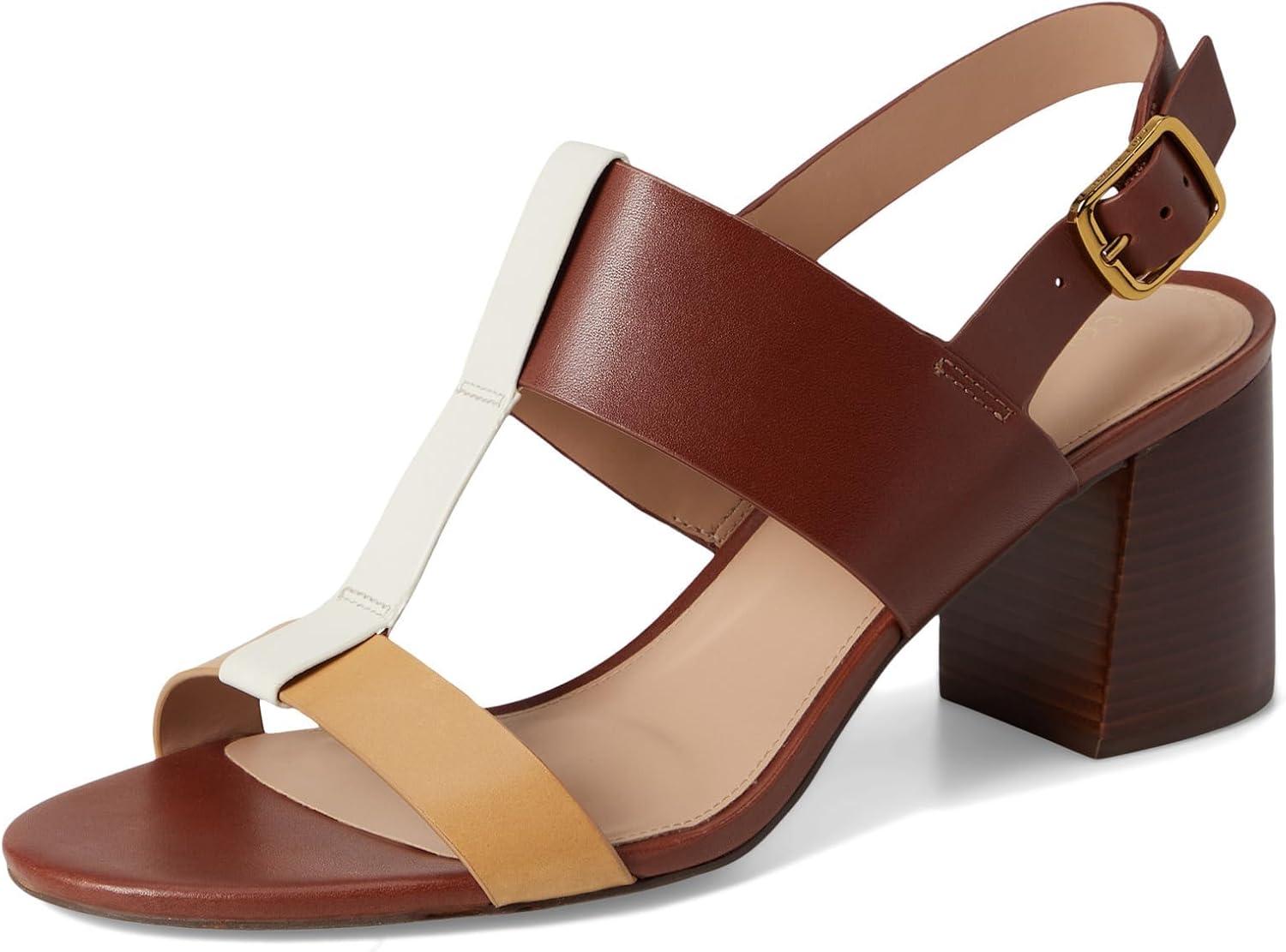 imageCole Haan womens Josie TstrapBiscuitCuoioIvory