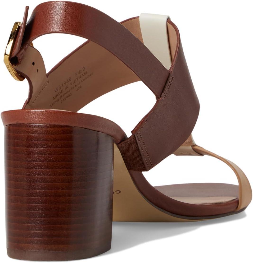 imageCole Haan womens Josie TstrapBiscuitCuoioIvory