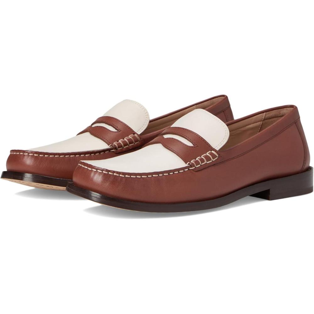 imageCole Haan Womens Lana Lux RemasteredDark Cuoio Box LeatherIvory Leather