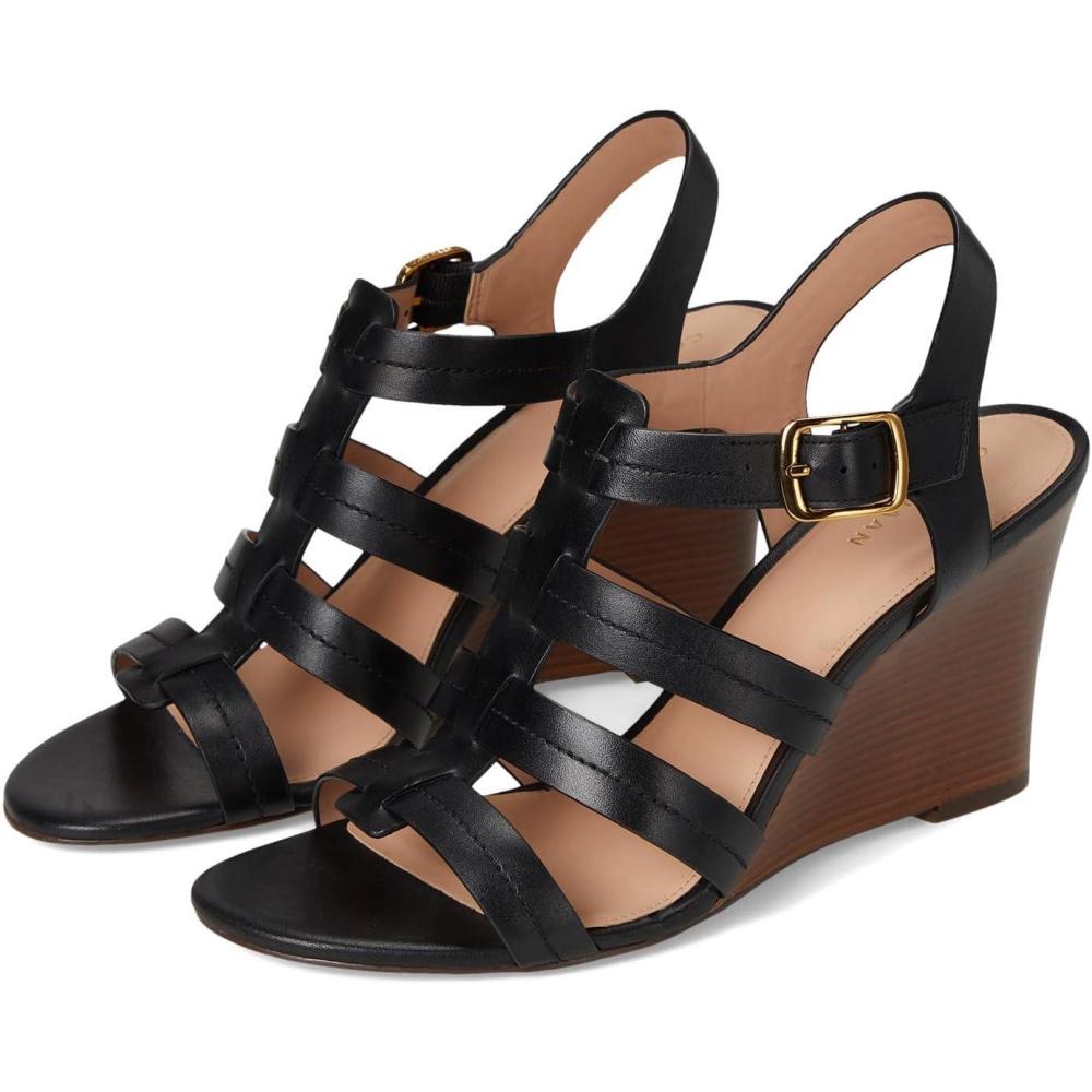 imageCole Haan womens Josie Fisherman WedgeBlack Leather