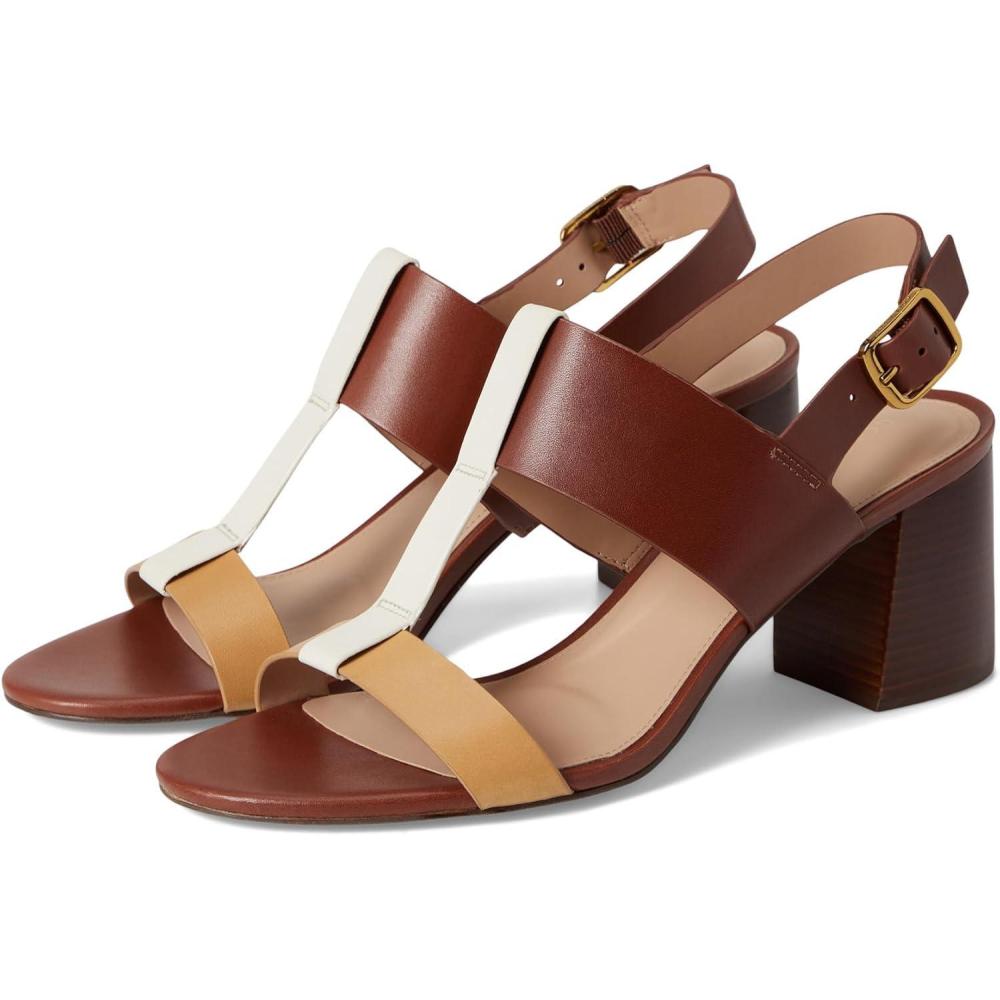 imageCole Haan womens Josie TstrapBiscuitCuoioIvory