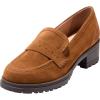 imageCole Haan Womens Corrinne Lug Penny Loafers Tobacco Suede 8B US