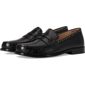 Cole Haan Womens Lana Lux Remastered(Black Suede/Gold Studs)