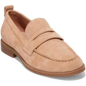 Cole Haan Women’s Stassi Penny Loafer(Blush Tan Suede)